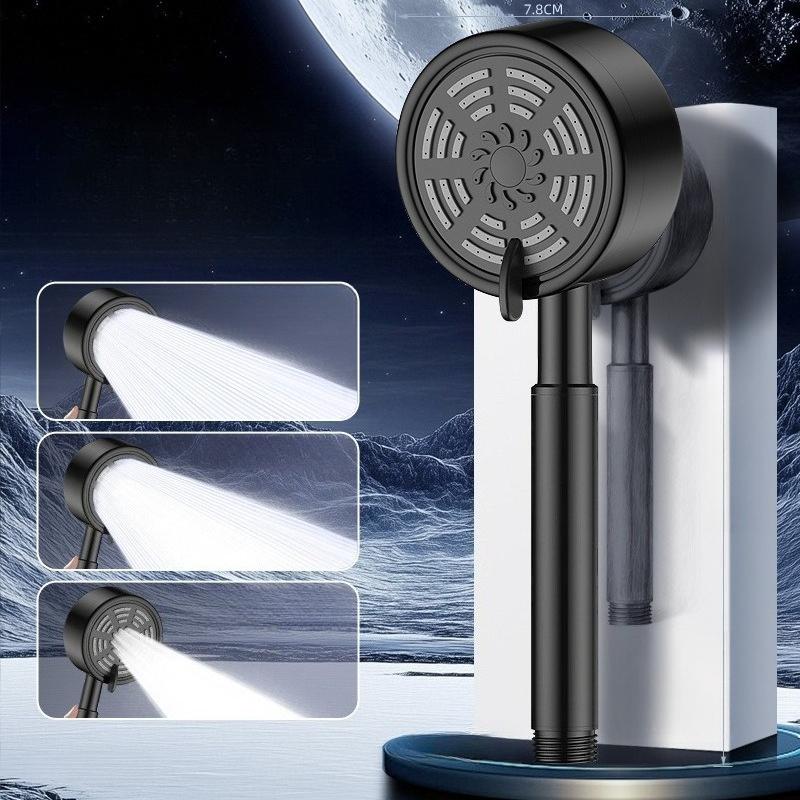 3 Modes Adjustable Handheld Shower Head Bathroom Accessories Stainless Steel High Pressure Water Saving Rainfall Sprayer Nozzle