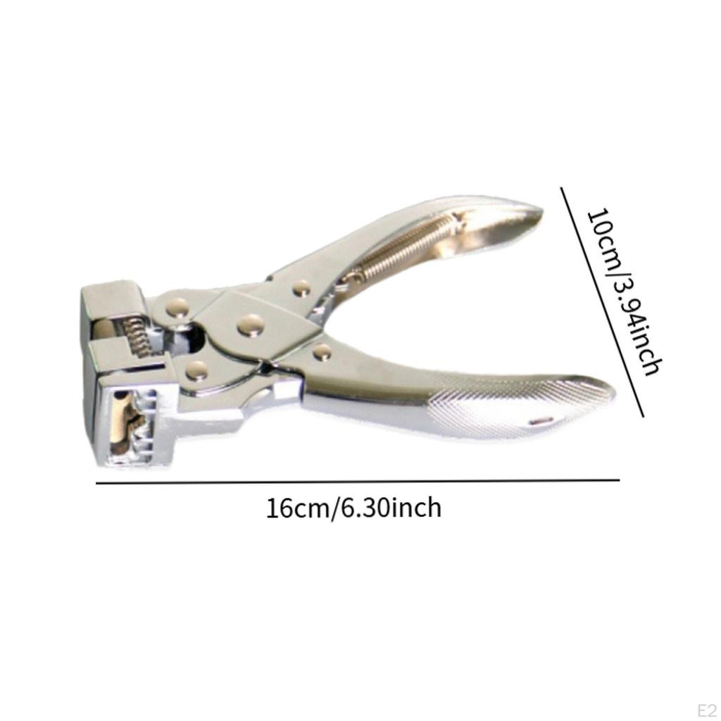 T Shape Hole Punch Heavy Duty Metal Slot Cutting ID Paper Plier for Card Paperboard Office