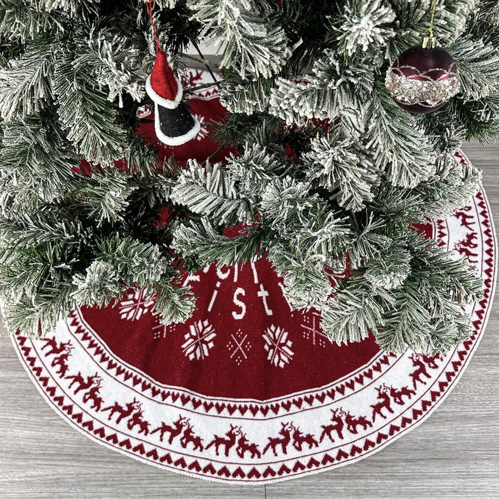 Christmas Knitted Tree Skirts, Christmas Decoration Items, Christmas Tree Aprons, Home Decoration, Hotel Party Supplies