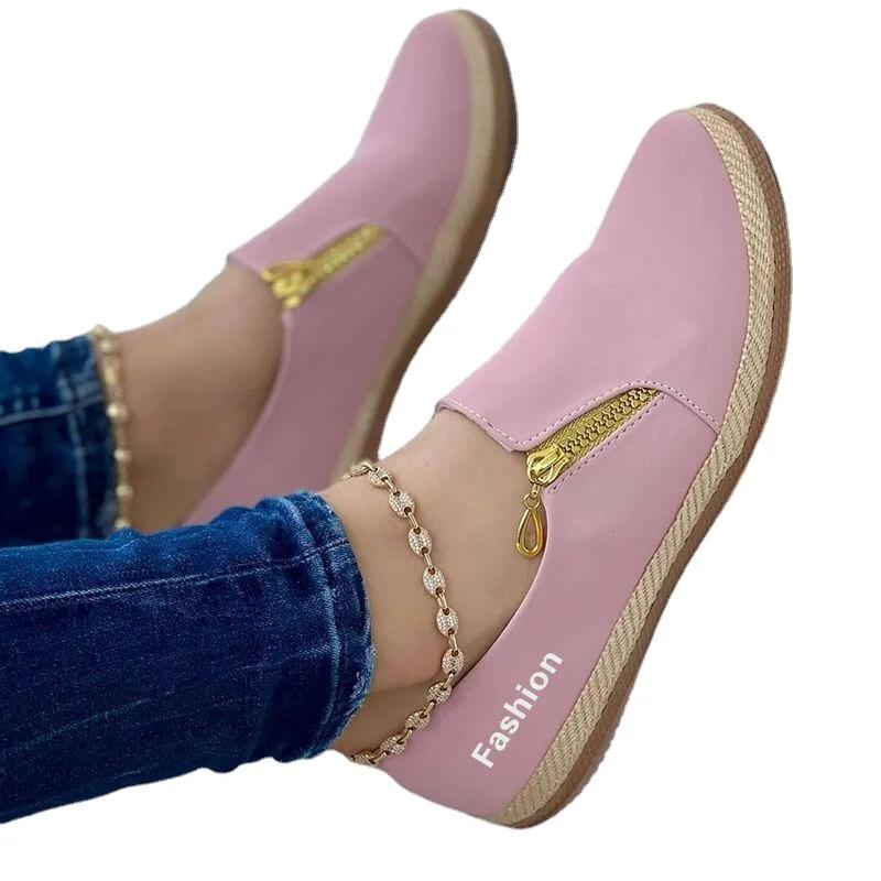 2024 New Women Flats Designer Classic Walking Casual Sneakers Rome Fashion Running Shoe Plus Size Shoes for Women Casual Shoes