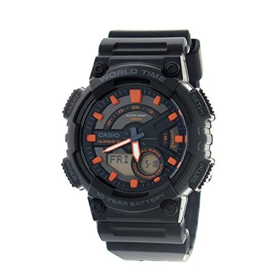 Rare Import Model Casio Quartz Watch Black [CASIO] Men s AEQ-110W-1A2 [Used]