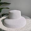 Summer Hepburn Straw Hat Retro Design Large Brim Straw Hat for Women Large Brim Orange New Solid Color Beach Vacation Large Sun