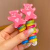 2 buc benzi elastice de cauciuc pentru fete pentru copii, sârmă de telefon, legături de păr, spirală, curele de păr, frânghie, coadă de cal, accesorii de păr