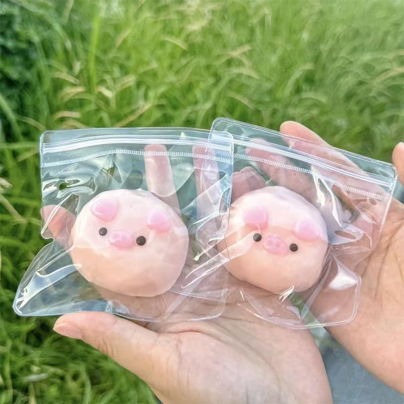 Squishy Pink Pig Stress Relief Toy For  Fidget Therapy Sensory Soothing