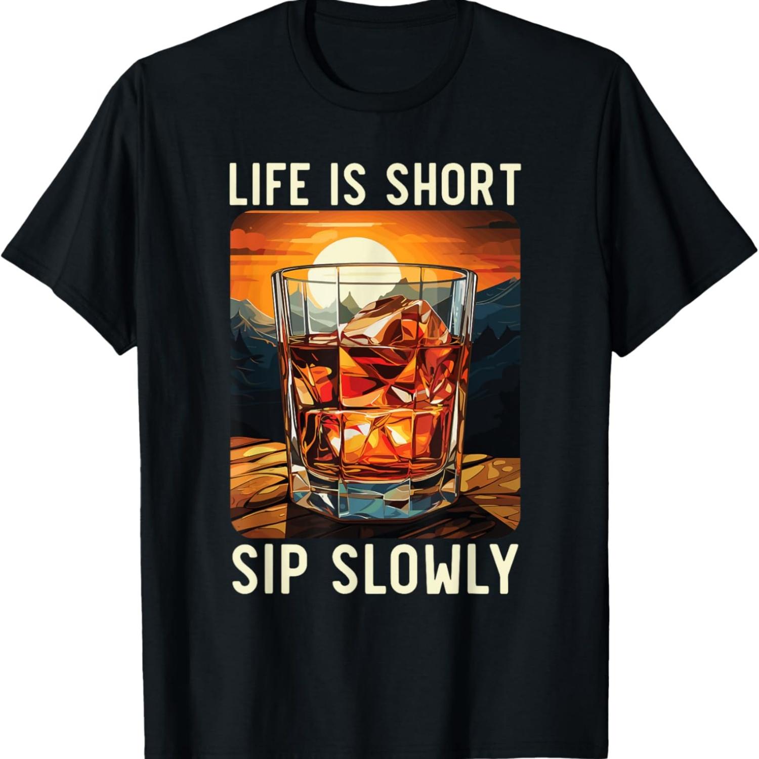 

Bourbon Drinker Whiskey Lover Old Fashioned Alcoholic T-Shirt XXXXXL чёрный