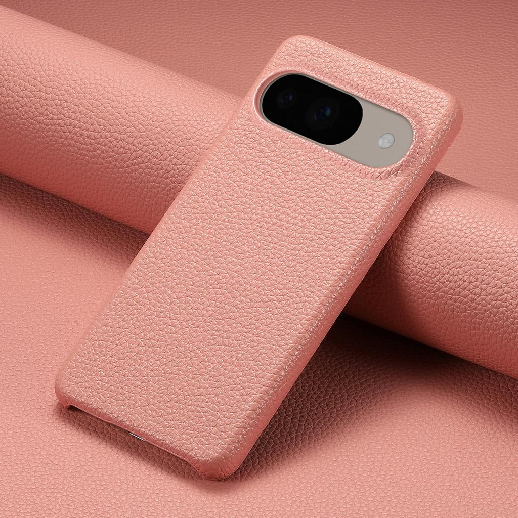 Pour Google Pixel 9 Pro/Pixel 9 Coque Arrière Texture Litchi Cuir PU Coque Rigide PC
