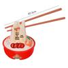 Plum Blossom Branch Longevity God & Goddess Cake Toppers for Birthday Celebration