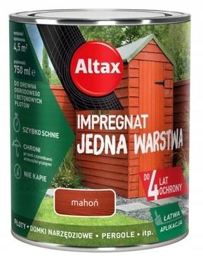 Impregnation one layer for wood and concrete mahogany 0.75l