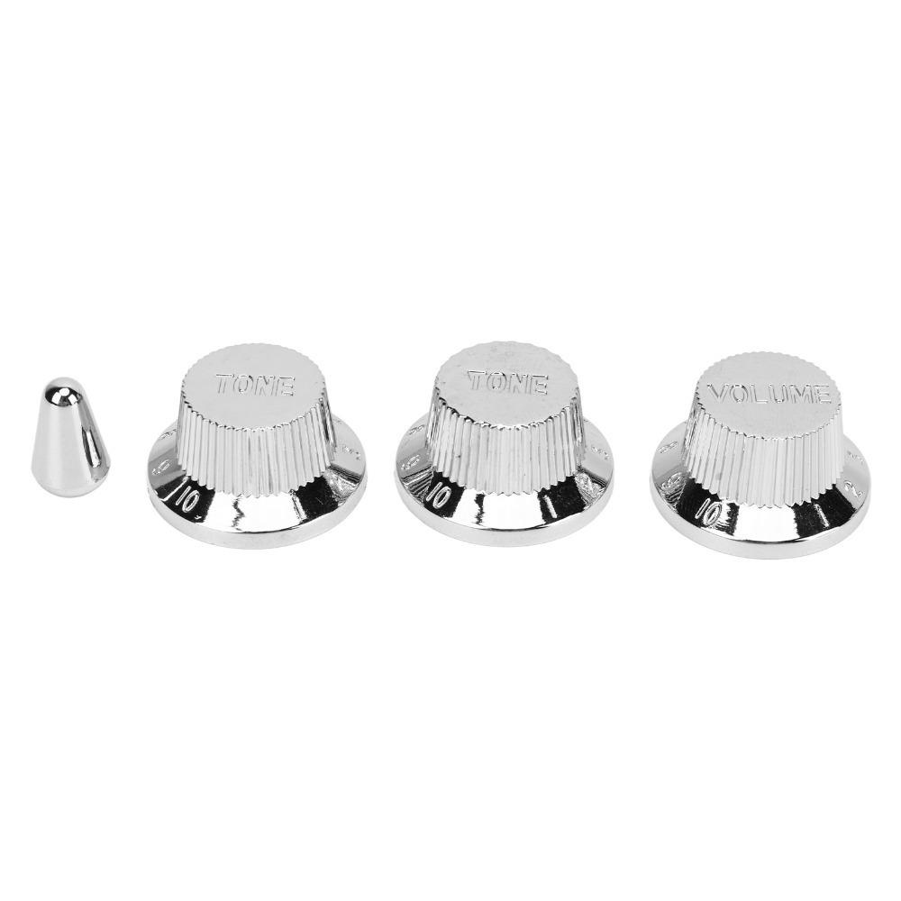 3PCS 2 Tone 1 Volume Speed Control Knob Plastic Volume Tone Knobs For Electric Guitar