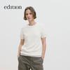 EditionE+ 2026 Spring Short Sleeve Cotton Cashmere Sweater