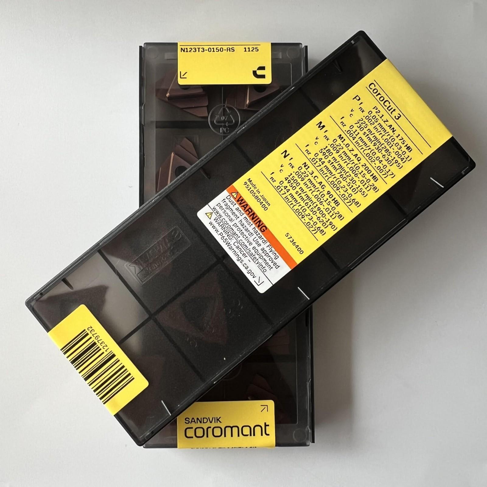 

SANDVIK / N123T3-0150-RS 1125 / Оригінальна шведська пластина з твердого сплаву 10 шт.