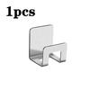 Kitchen Stainless Steel Sponges Racks Self Adhesive Sink Sponges Drain Drying Rack Hook Storage Holders Kitchen Sink Accessories