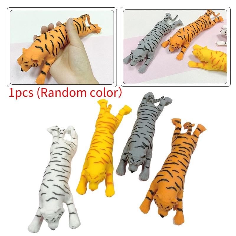 Tpr Slow Rebound Deformation Tiger Pinch Toy For Stress Relief And Fun Children And Youth Ages 3-35
