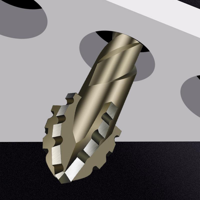 Eccentric Drill Bit Set Four-Edge Serrated Drill Bits High Hardness Bevel Tip Serrated Drill Bits For Brick Wood