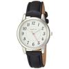 Arias Amalfidia Analogue Watch, Waterproof, Leather Strap, White Dial, WW20027A-168, Women's, Black