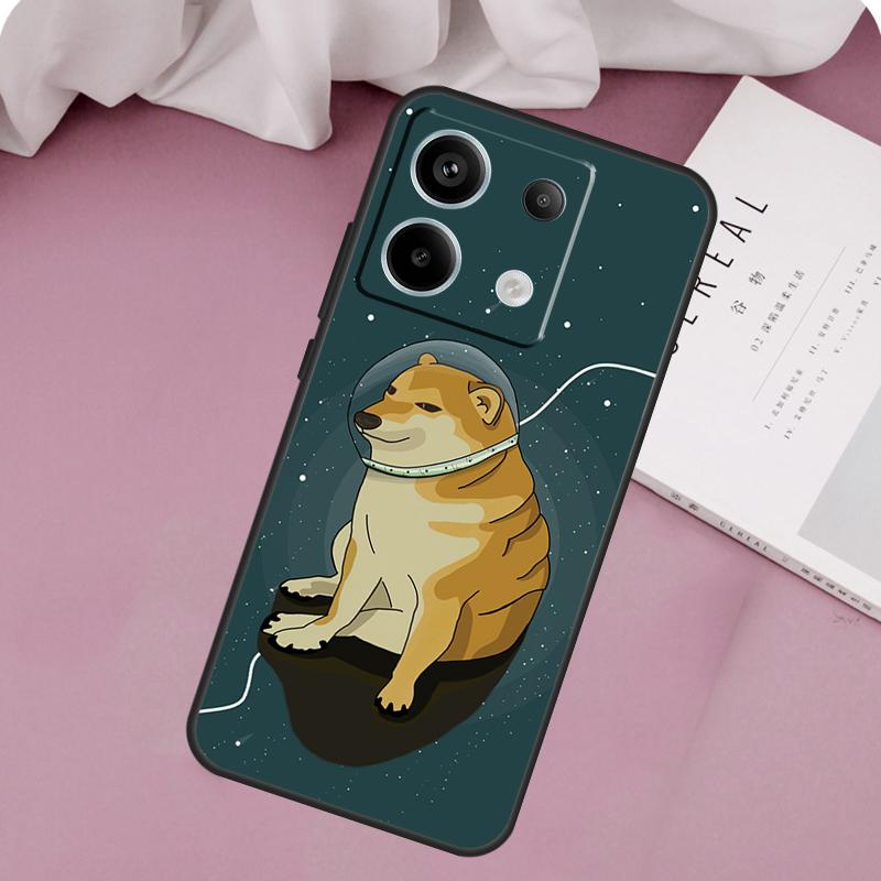 Funny Cheems Doge Case For Xiaomi Redmi Note 14 13 12 11 10 9 Pro 11S 12S Redmi 14C 10C 12C 13C 15C 15 Cover
