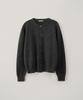 Blankroom Bold Round Cardigan_Melange Charcoal