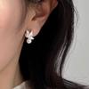 Silver Needle Oil-Drop Leaf Pearl Earrings, Women'S Elegant Pearl Stud Earrings  Jewelry Gift