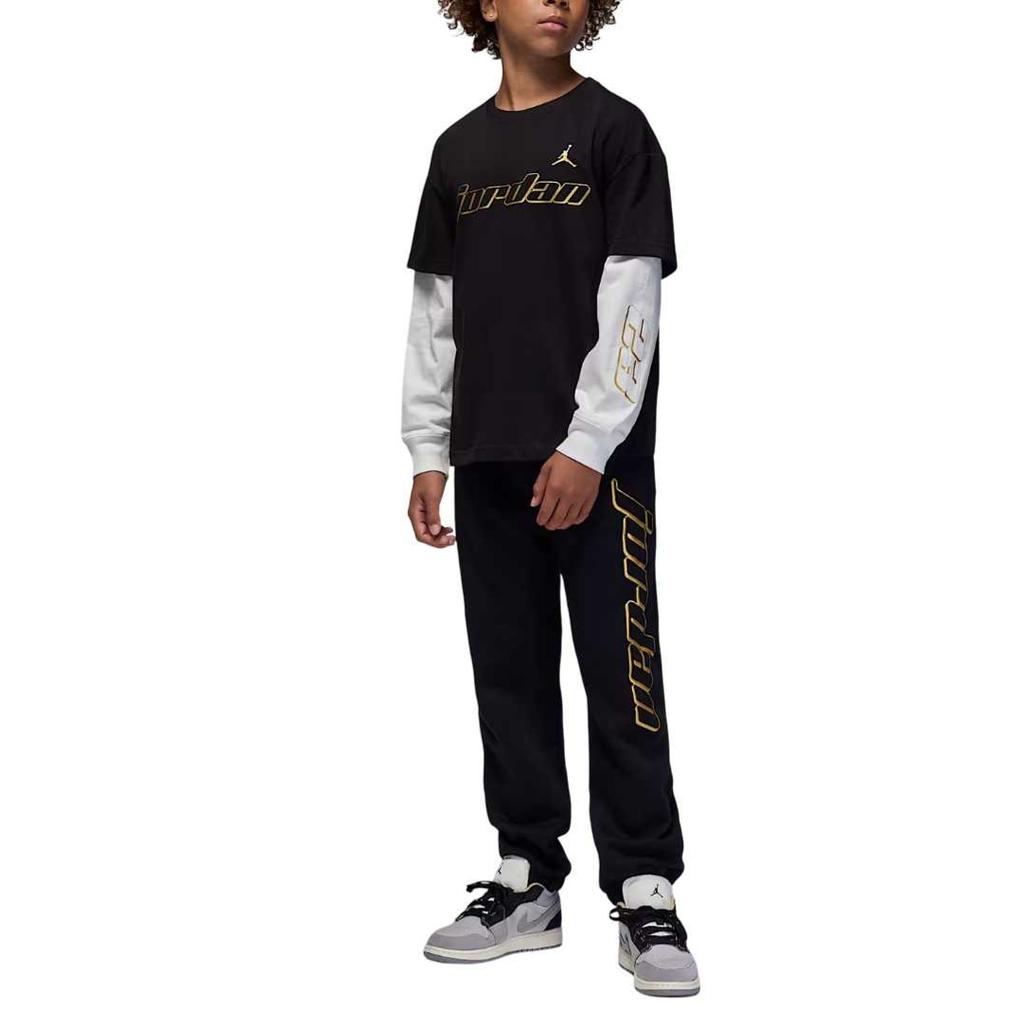 Jordan Mountainside Color Block Long Sleeve Layered Look T-Shirt Kids tops IO6177-010