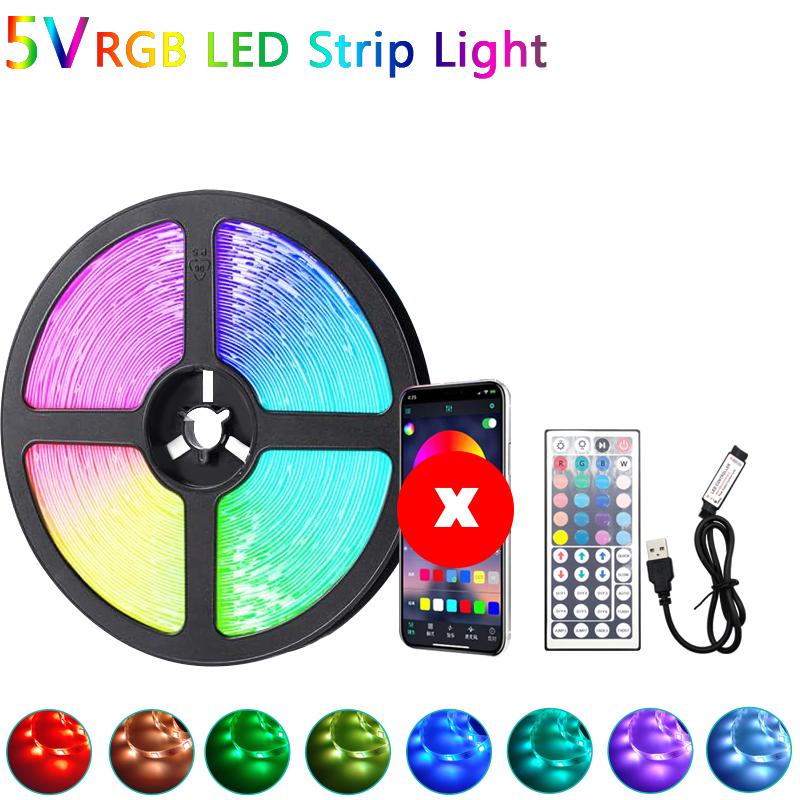 24V Led Lights for Room Music Sync RGB Led Strip Lights 10m 20m 30m 40m Flexible Ribbon for Room Bedroom Decor TV Backlights