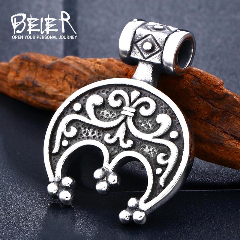 

Скандинавский кулон-ожерелье из нержавеющей стали в стиле викингов