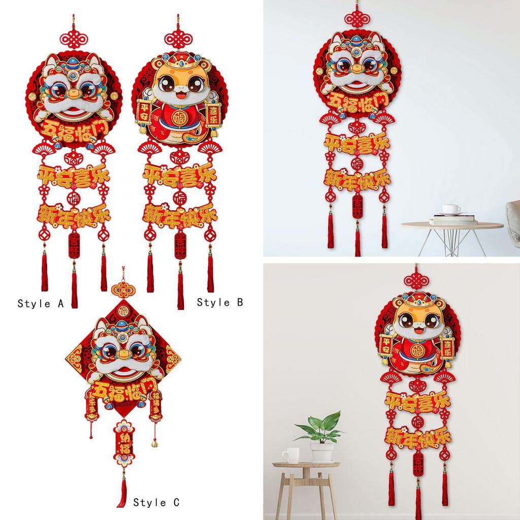 Chinese Lunar Snake Year Hanging Ornament for Home Office Decor Accessories