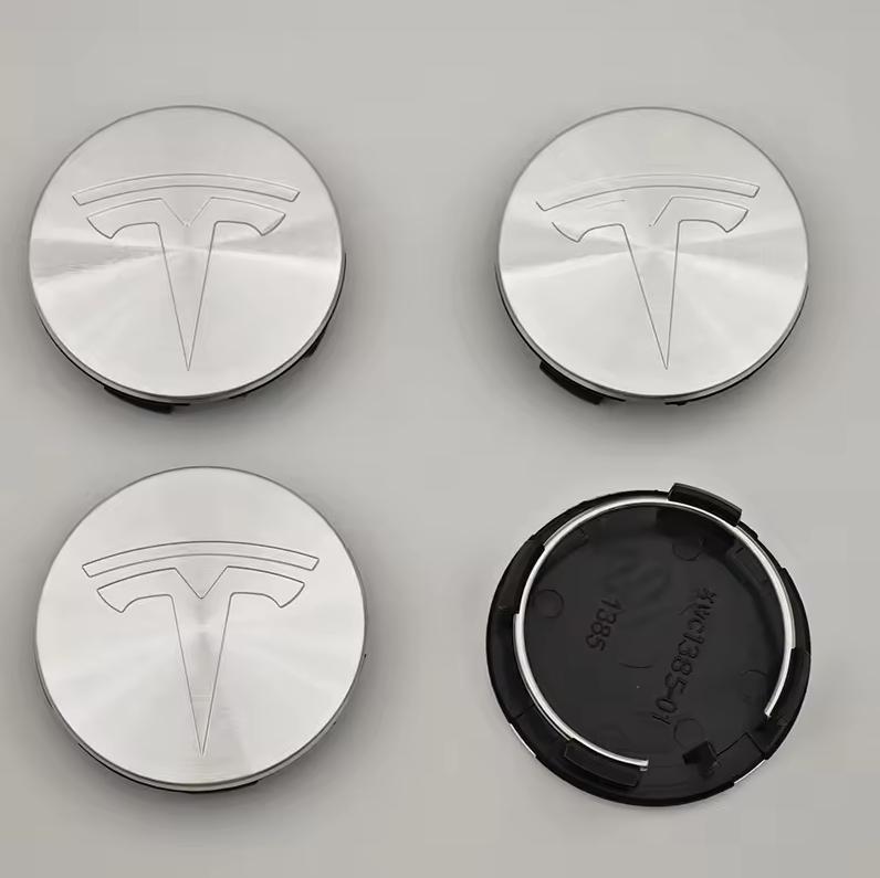 56mm 4 Piece Wheel Tire Center Cap Logo for Tesla Original Hub Caps Model3 Model Y Model S X High Quality Auto Accessories