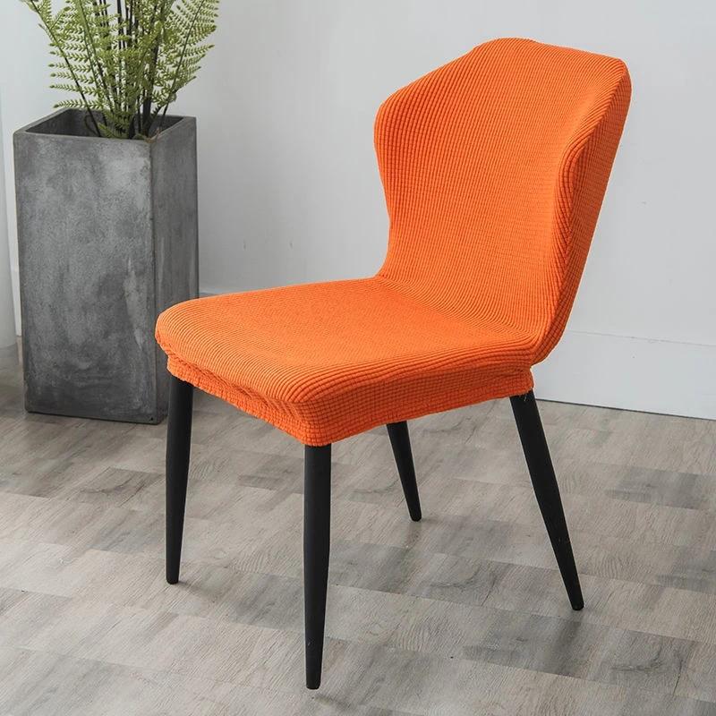 Nordic Polar Fleece Chair Cover Butterfly Cured Dining Chair Slipcovers Stretch Spandex Seat Covers for Living Room Kitchen Home