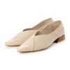 Evol Women's V-Cut Pointed Stack Heel Pumps, IU5031 BL, Size 22.5 Cm