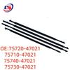 Compatible with Toyota Prius 2012-2016 Model Exterior Window Weatherstrip 75720-47021 Automotive Seal.