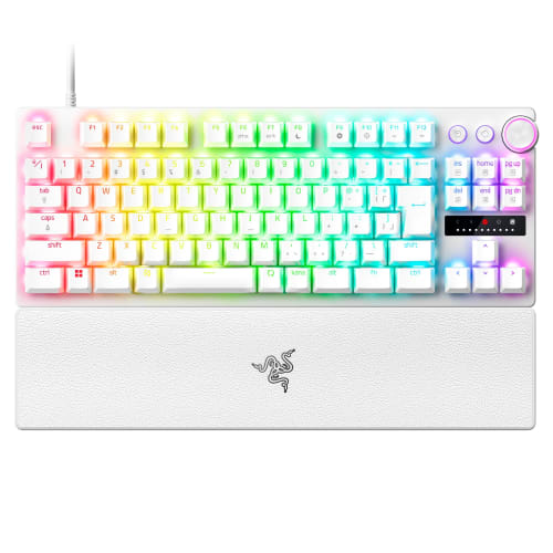 Equipped with Rapid Trigger Razer Razor Huntsman V3 Pro Tenkeyless JP (White Edition) Analog Gaming Keyboard with Rapid Trigger and Adjustable Actuati