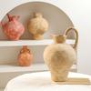 Handmade Ceramic Vase Wabi Sabi Style Pottery Living Room Decor Simulation Flower Arrangement