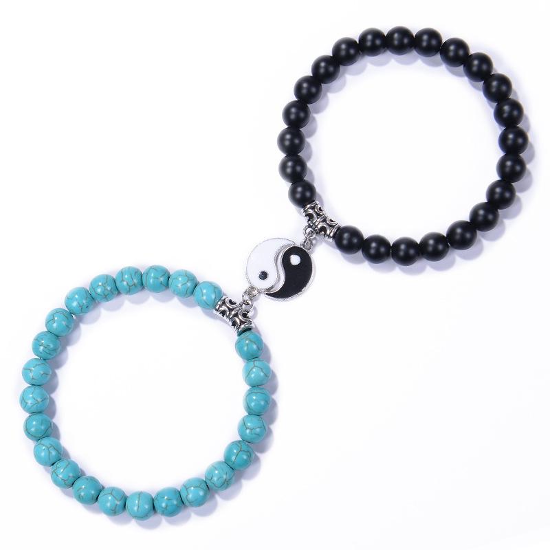 JYL TS Bracelet Men s Zodiac  Eye Beaded Boosts Courage & Luck Style-6 виридийский
