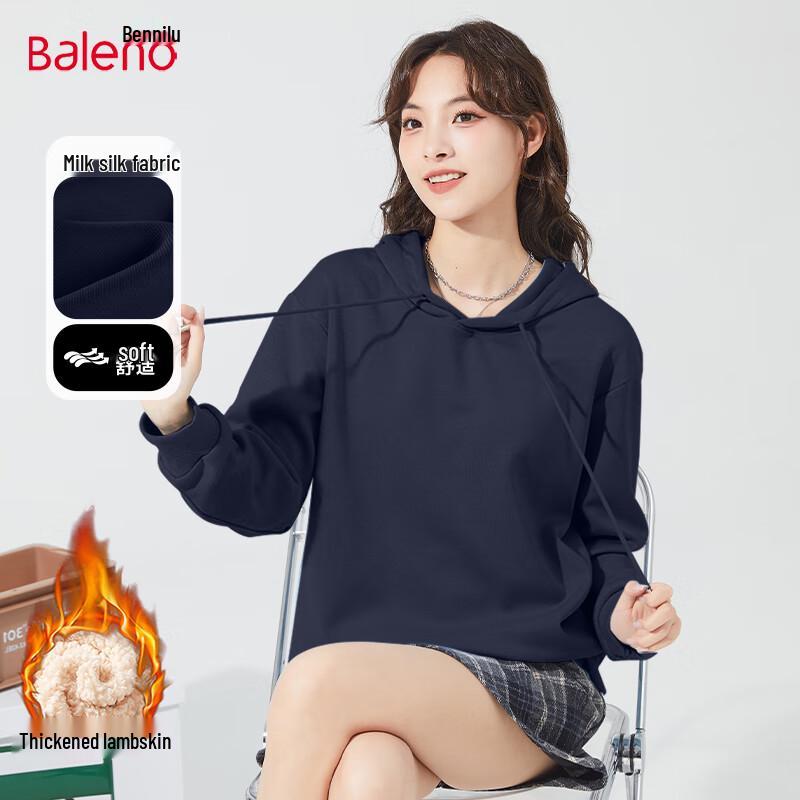 

Baleno Women s Fleece Lined Hooded Sweatshirt L