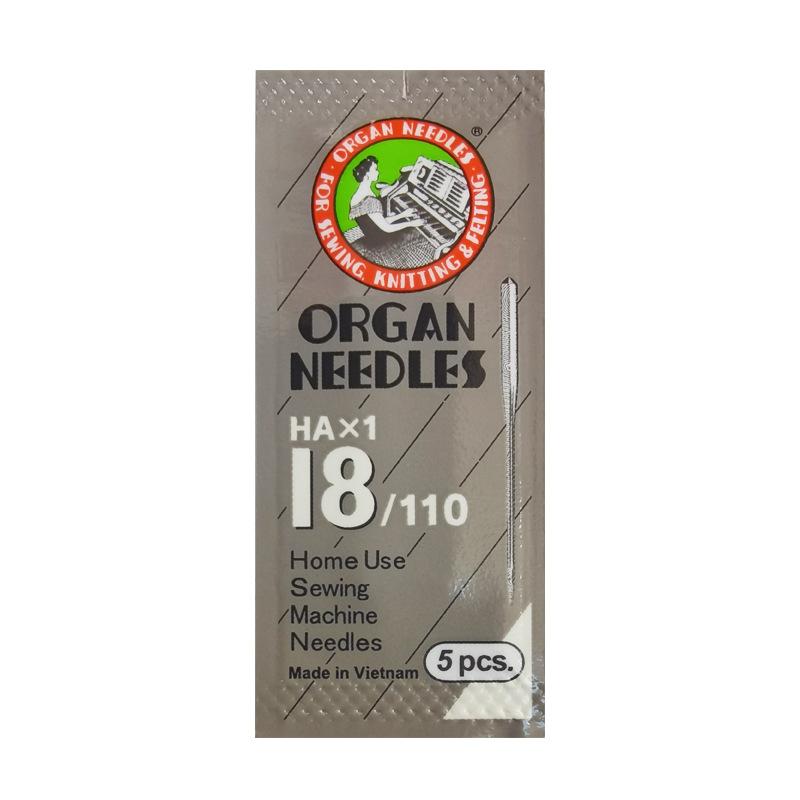 

5 шт./упаковка игл ORGAN для бытовых швейных машин HAX1 швейные иглы для SINGER BROTHER размер 8,9,10,11,12,14,16,18