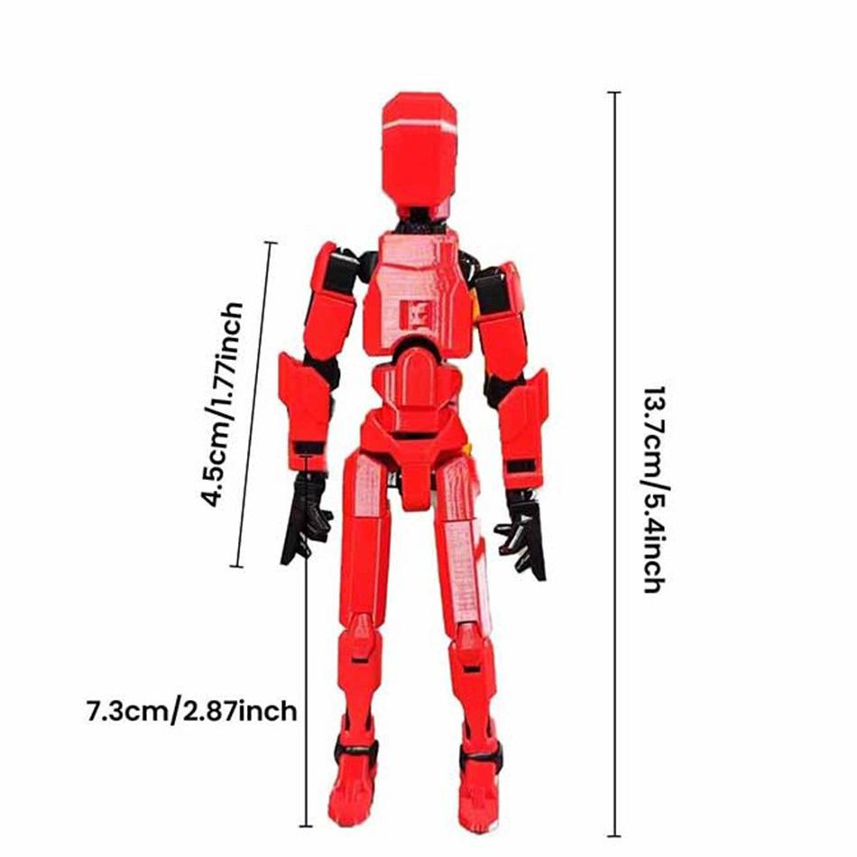 3D Printed Mannequin Dummy Model Funny Multi-Jointed Movable Shape shift Robot 2.0 Action Figures Toys for kids Birthday gifts