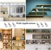 60PCS Shelf Cabinet Laminated Board Pin Glass Nickel Plated Pin Fixed Bracket Furniture Hardware Bracket Layer Board Bracket