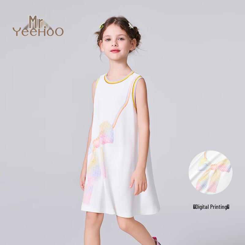 YEEHOO Girls Cooling Sleeveless A-Line Summer Dress 110