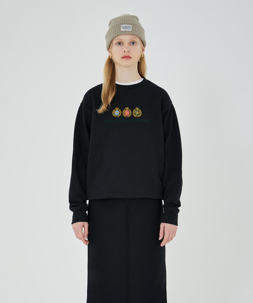 Malittepeulangsowajeobeo Marithe Crest Logo Sweatshirt Black