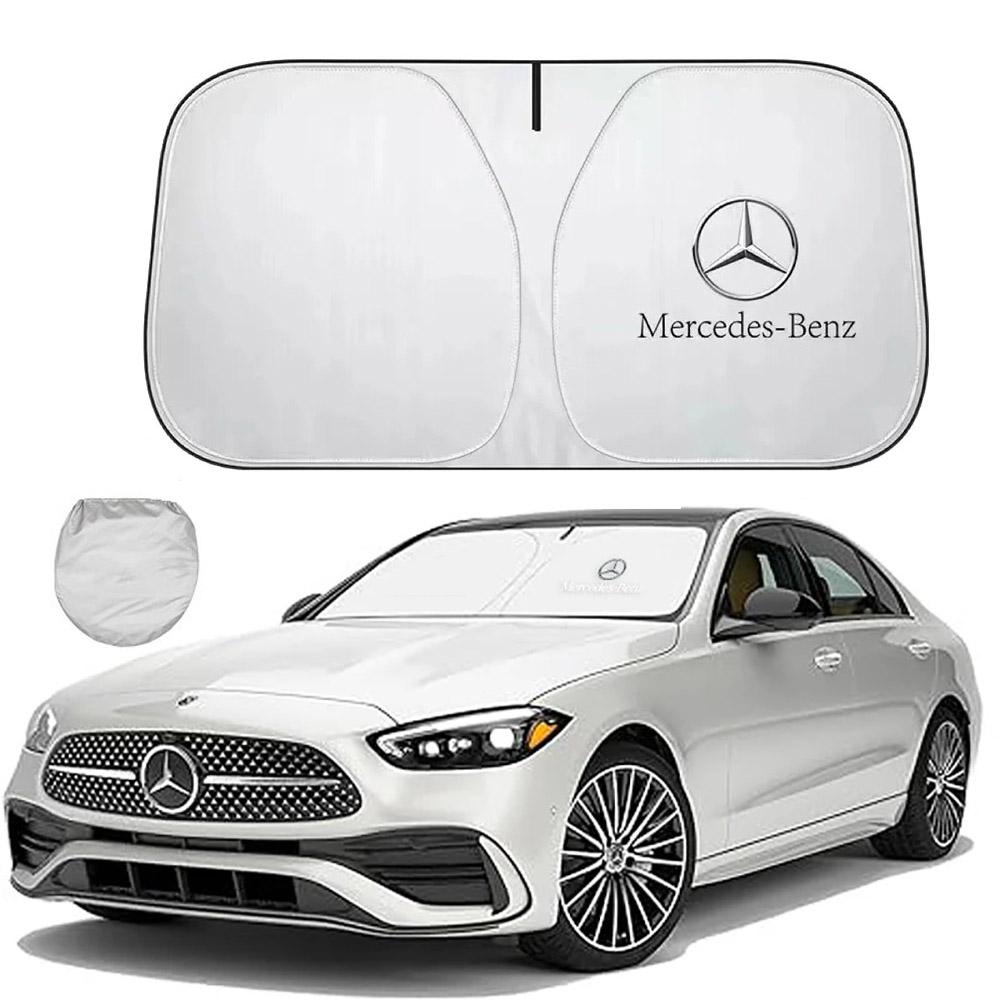 UV Car Front Windshield Sunshade Protective Cover For Mercedes Benz AMG W203 W206 W205 GLE GLC GLK Interior Mouldings QDZYD OR8