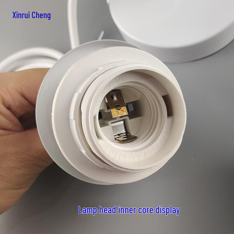 E27 Screw Base Lamp Holder with Ceiling Plate and Power Cord for DIY Hanging Lanterns