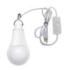 USB 5W LED Bulb with Switch & Hook for Dorms and Camping