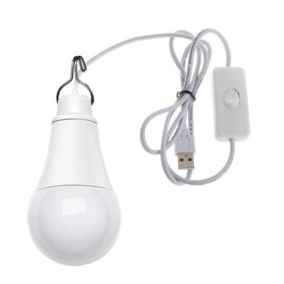 Bec LED USB 5W cu Comutator și Cârlig pentru Cămine și Camping