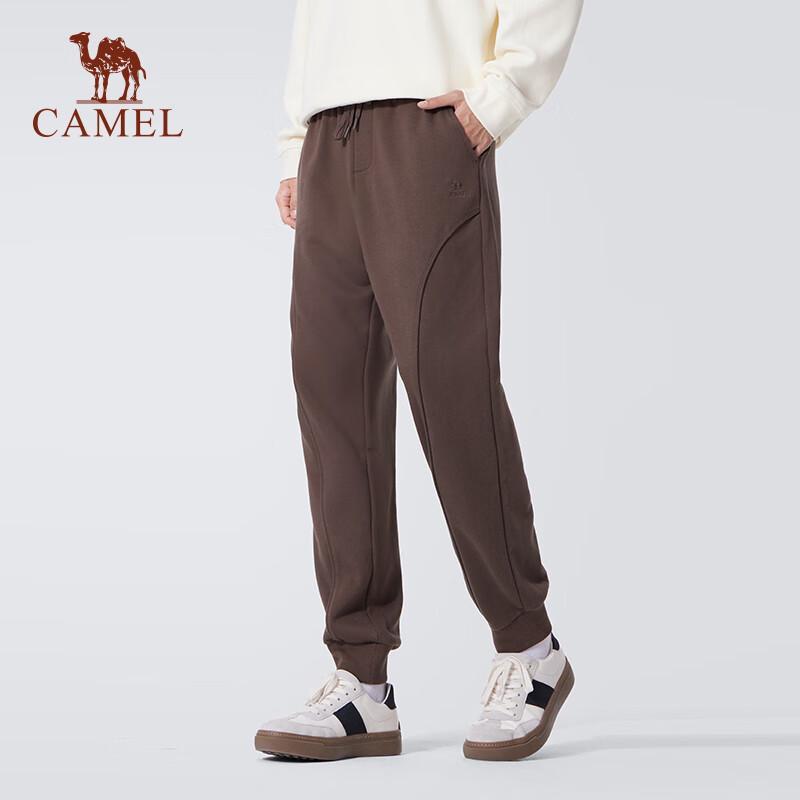 Camel Unisex Loose-Fit Cotton Blend Jogger Pants