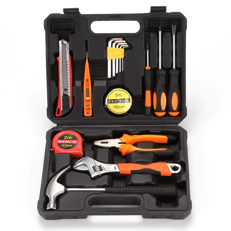 8-piece Set 9-piece Set 12-piece Set 16-piece Set Car Home Dual-purpose Combination Toolbox Car Hardware Tool Set Gifts