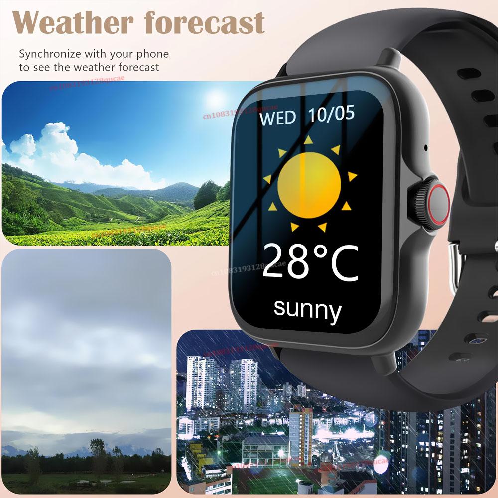 New Smart Watch 1.83'' Full Screen Bluetooth Talk Blood Oxygen/Blood Pressure Monitor Smartwatch for Women Men Holiday Gift