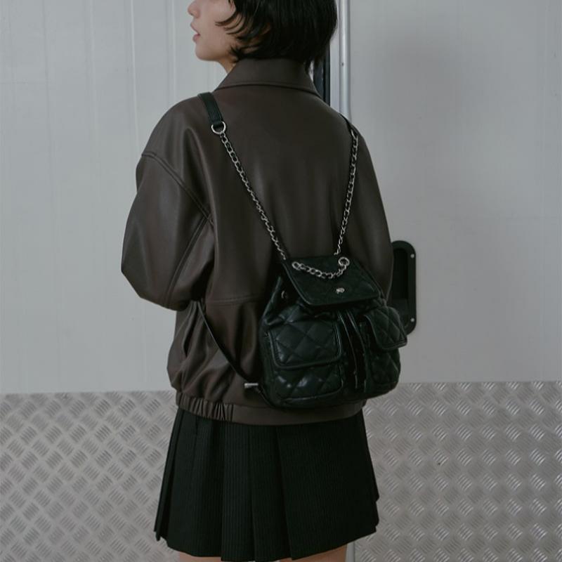 Heart Lap Chain Quilted Backpack As7ab260