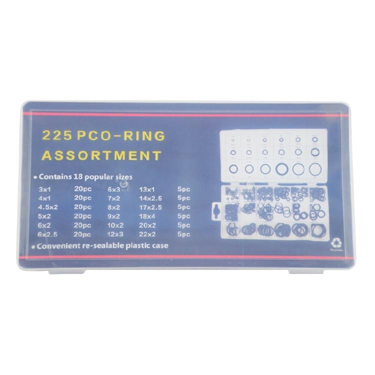 225pcs Rubber O Rings Assortment Set for Car Faucet Pressure Plumbing Repairs