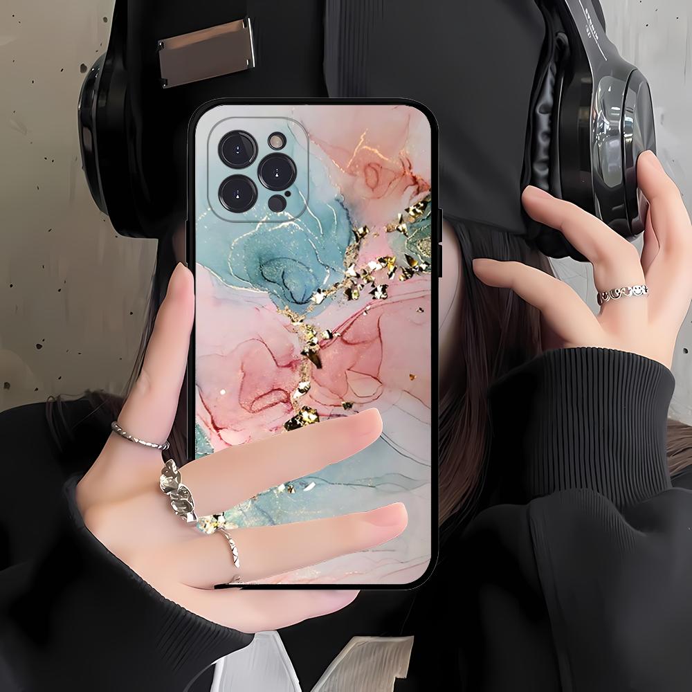 Marble Art Phone Case For IPhone 16 15 14 11 12 13 Mini Pro XS Max Cover 6 7 8 Plus X Funda Shell