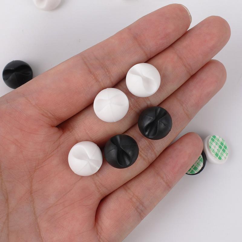 Mini Cable Clips Silicone Car Dash Desktop Wire Tidy Organizer Cable Winder Cord Charger Holder Auto USB Data Line Fixed Clasp